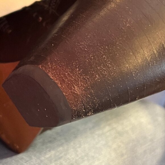 BCBG Leather Cowboy Boots Size 7 - Picture 13 of 16